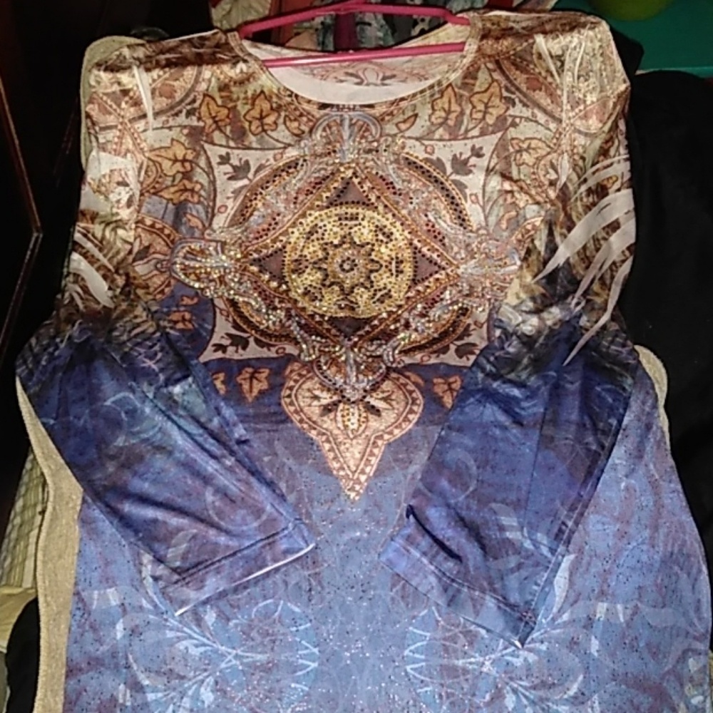 Women's jeweled Reba shirt.